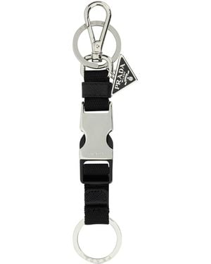 Prada Fabric Keyring - Black
