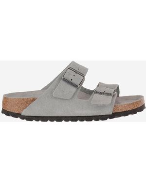 Birkenstock Suede Sandals - White