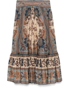 Zimmermann Ascension Printed Silk Skirt - Multicolor