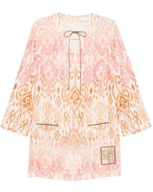 Zimmermann Paisley Mini Dress - Pink