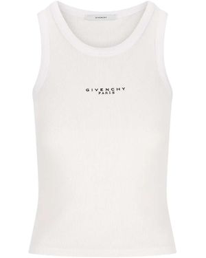Givenchy Sleeveless Ribbed Top - Weiß