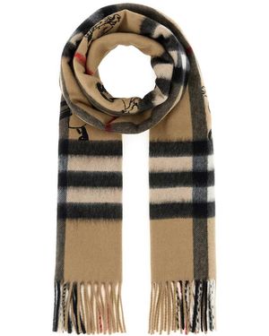 Burberry Giant Check Cashmere Scarf, 168X30 - Multicolour
