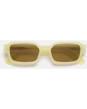 Retrosuperfuture Sonnenbrille Cute Canary Nva Gelb/Dunkelgelb Unisex - Mehrfarbig