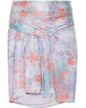 IRO Falda Corta Theoline - Morado
