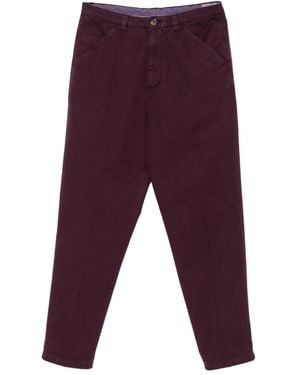 Brunello Cucinelli Cotton Trousers - Purple