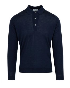 John Smedley T-Shirts und Polos Blau