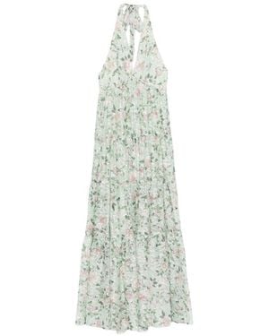 Alice + Olivia Maura Printed Maxi Dress - White