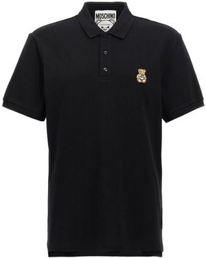 Moschino Teddy Polo -Hemd - Schwarz