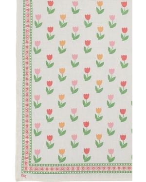 Emile Et Ida Foulard Soie & Coton Imprime - Multicolour