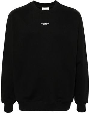 Drole de Monsieur Classic Slogan Sweatshirt - Black
