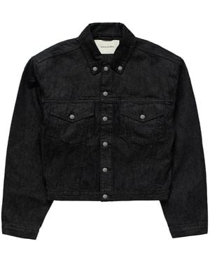 Entire studios Shrunken Denim Jacket Raw - Black