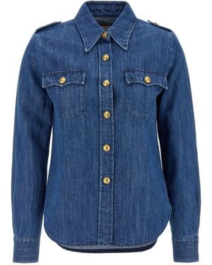Valentino Garavani Denim Shirt - Blauw