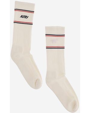 Autry X Maison Kitsuné Socks - White