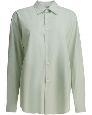 AURALEE Cotton Twill Shirt Shirts - Green