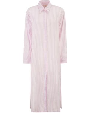 MC2 Saint Barth Long 'Shirtdress' Shirt - Pink