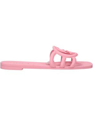 Gucci Flip Flops And Clogs Rubber - Pink