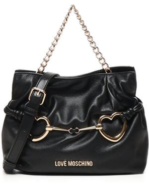 Love Moschino Soft Pu Bag Eco Leather - Black
