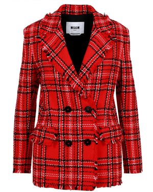 MSGM Chaquetas rojo