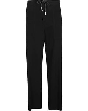The Row Drawstring Wool Pants - Black