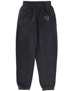 T By Alexander Wang Alexanderwang. T Crystal Hotfix Logo Sweatpant - Blue