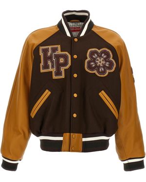 KENZO 'Boke Blumenviale' Bomberjacke - Braun