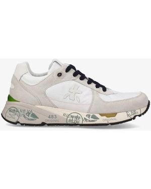 Premiata Weiße Sneakers Im Stil Der Neunziger