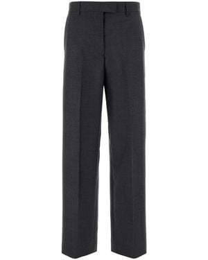Miu Miu Charcoal Mohair Blend Pant - Black