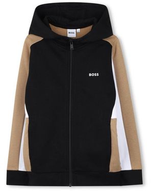 BOSS Hooded Cardigan - Black