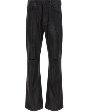 Purple 'P026 Rinsed Foil Boot' Jeans - Black