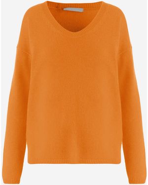 Allude Cashmere Sweater - Orange