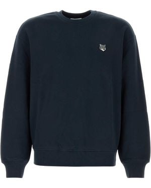 Maison Kitsuné Fox Head Comfort Sweatshirt - Blue