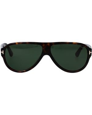 Tom Ford Squared Sunglasses Ft1336 52 N - Green