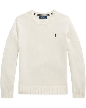 Polo Ralph Lauren Ls Cn Jumper Pullover - White