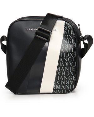 ARMANI EXCHANGE Deep Navy Geometrische Handtasche - Schwarz