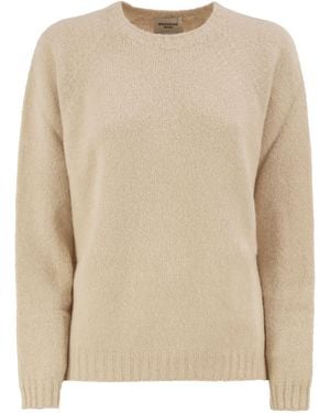 Weekend by Maxmara Wkdghiacci Alpaca Blend Crew Neck Jumper - Natural
