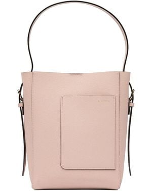 Valextra "Soft Mini" Bucket Bag - Pink