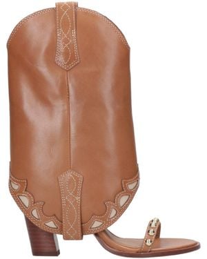 Ash Aschenstiefel Lederbraun