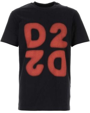 DSquared² Cotton T Shirt - Black