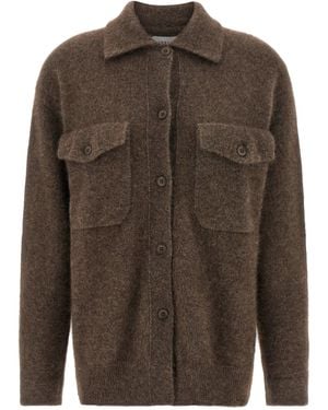 P.A.R.O.S.H. 'Lacoon' Strickjacke - Braun
