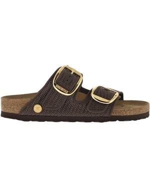 Birkenstock Arizona Big Buckle Natural – Woven Textile Sandal - Brown