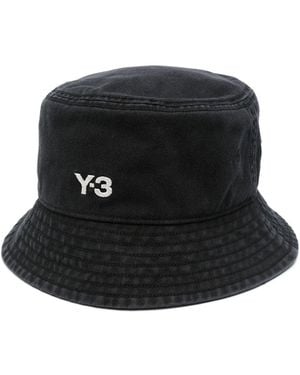 Y-3 Schwarze Baumwoll-Twill-Mütze