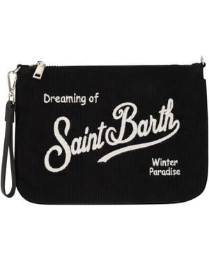 Mc2 Saint Barth Pochette Bag With Shoulder Strap - Black