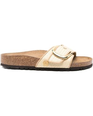 Birkenstock Madrid Big Buckle Natural, Raffia