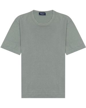 Drumohr T-shirts Green - Grey