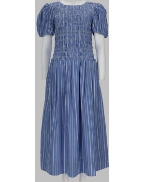 Ganni Dress Cotton Organic - Blue
