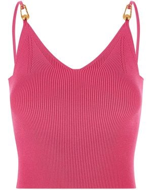Versace 'Safety Pin' Top - Pink