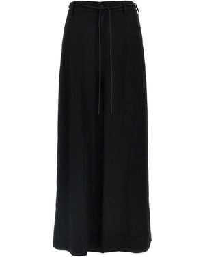 Y-3 'Y-3 Rayon Twill Wide' Pants - Black
