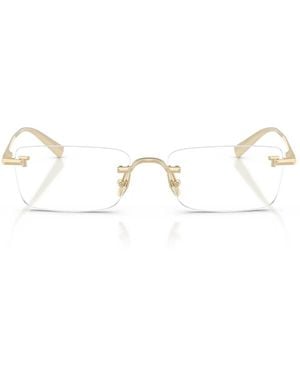 Tiffany & Co. Gafas Graduadas Tf1177 Kb 6220 Chapado En Oro Pálido/Transparente Unisex - Metálico