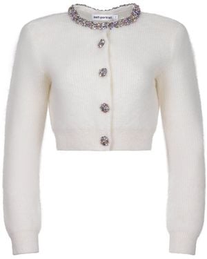 Self-Portrait Sweaters - White