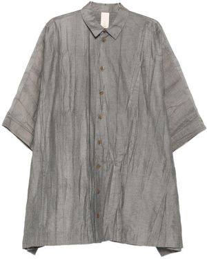 SOH Cotton Blend Blouse - Grey